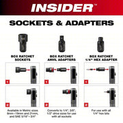 Milwaukee 3050-20 M12 Fuel Insider Extended Reach Box Ratchet (Tool Only)