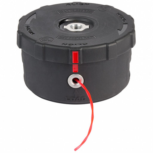 Milwaukee 49-16-2748 String Trimmer Head, High Density Polyethlyene, 4.25 in Dia, 4 1/4 in Overall Lg