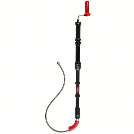 Milwaukee 49-16-3576 Toilet Auger 6 ft Cable Lg, 1/2 in Cable Dia, Bulb Head, For Toilets Fixture Type