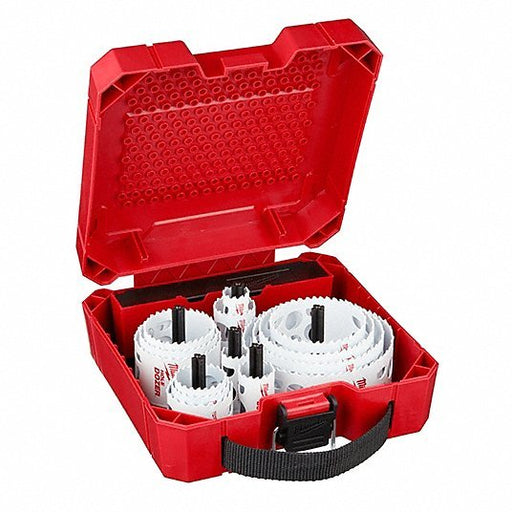 Milwaukee 49-22-4105 Hole Saw Kit 16 PC, 3/4 in to 4 3/4 in Saw Size Range, 1 5/8 in Max. Cutting Dp - Redwood.KV11C837