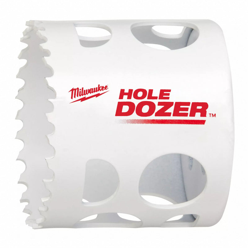 Milwaukee 49-56-5165 HOLE DOZER Bi-Metal Hole Saw, 2-1/8 in Dia, 1-5/8 in Max Cutting Dp, 3.5 TPI, Arbor Not Included
