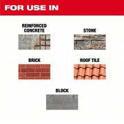 Milwaukee 49-93-9016 Diamond Saw Blade Block/Brick/Concrete/Stone, 16 in Blade Dia., 1 in Arbor Size, Wet/Dry