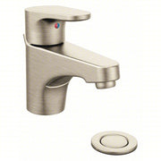 CFG Moen 46100BN Straight Spout Bathroom Faucet Edgestone, Brushed Nickel Finish, 1.2 gpm Flow Rate, Manual PK6