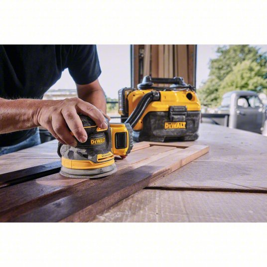 Dewalt DCW210B Cordless Sander 20V MAX, Bare Tool, 5 in Dia, Random Orbital, Hook and Loop, 3/32 in Orbit