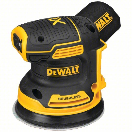 Dewalt DCW210B Cordless Sander 20V MAX, Bare Tool, 5 in Dia, Random Orbital, Hook and Loop, 3/32 in Orbit