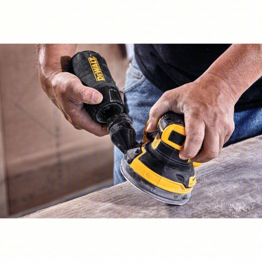 Dewalt DCW210B Cordless Sander 20V MAX, Bare Tool, 5 in Dia, Random Orbital, Hook and Loop, 3/32 in Orbit