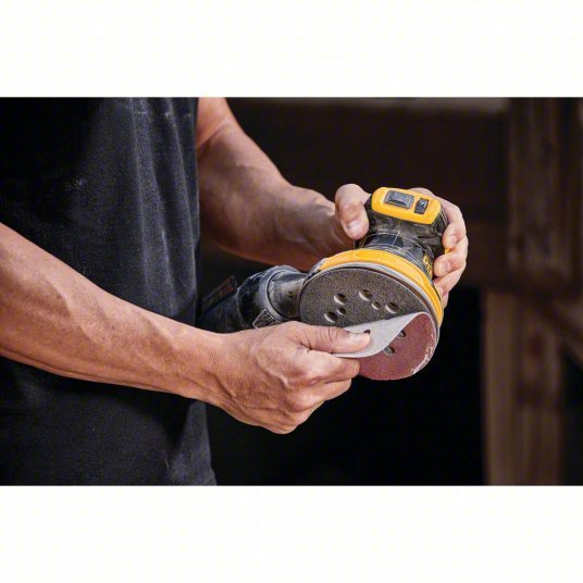 Dewalt DCW210B Cordless Sander 20V MAX, Bare Tool, 5 in Dia, Random Orbital, Hook and Loop, 3/32 in Orbit