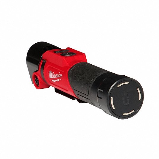 Milwaukee 2113-21 Cordless Job Site Lights: 500 lm Max Brightness, 2.5 hr Run Time at Max Brightness, Red