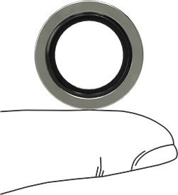McMaster 4936K633 Washer for 3/8 BSPP Male Compact Extreme-Pressure Steel Pipe Fitting