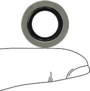 McMaster 4936K662 Washer for 1/4 BSPP Male Compact Extreme-Pressure Steel Pipe Fitting