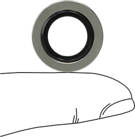 McMaster 4936K662 Washer for 1/4 BSPP Male Compact Extreme-Pressure Steel Pipe Fitting