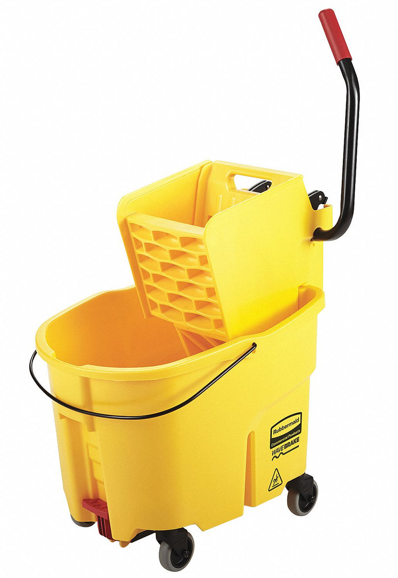 Rubbermaid Commercial 2031764 Mop Bucket and Wringer, 8 3/4 gal, Side Press