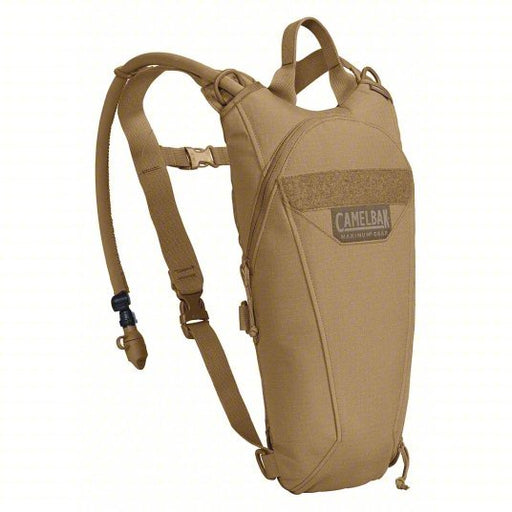 Camelbak 1717201000 Hydration Pack 100 oz/3 L, Tan, 4 21/64 in Dp, 17 21/64 in Lg, 9 7/16 in Wd, 500D Cordura