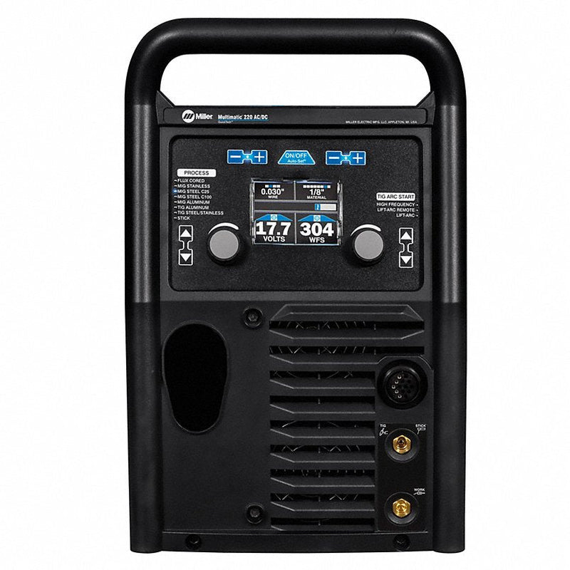 Miller 907757 Multiprocess Welder, Multimatic(R) 220 AC/DC, Ph 1 , 120/240V AC , AC/DC TIG, MIG, Stick
