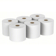 Ability One 8540-01-667-1042 Paper Towel Roll White, 8 in Roll Wd, 1,000 ft Roll Lg, Continuous Sheet Lg, 6 PK