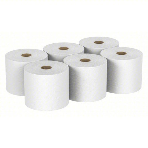 Ability One 8540-01-667-1042 Paper Towel Roll White, 8 in Roll Wd, 1,000 ft Roll Lg, Continuous Sheet Lg, 6 PK