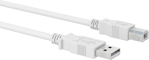 McMaster 4974T16 USB Cord, USB Standard 2.0, A Plug x B Plug, 10 Feet Long