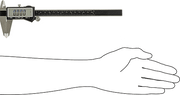 McMaster 4996A33 Digital Caliper with Fractional Display, 0" to 8" Range, 11-1/4" Overall Length