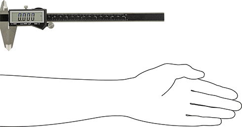 McMaster 4996A33 Digital Caliper with Fractional Display, 0" to 8" Range, 11-1/4" Overall Length