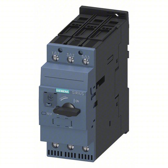 Siemens 3RV20314JA10 Manual Motor Starter Non-Reversing, 3 Poles, 65 A, Thermal Protection, Selector Switch