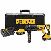 DeWalt DCH263R2 Cordless Rotary Hammer D-Handle, 20 V, SDS-Plus, 1/2 in max, 6.0 Ah, 2.2 ft-lb, 4,300 bpm