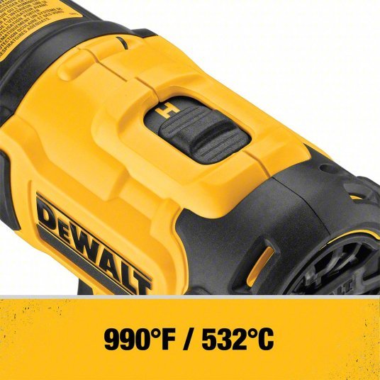 DeWalt DCE530B Heat Gun 20V DC, 500° to 750° F, 6.7 cfm Air Volume
