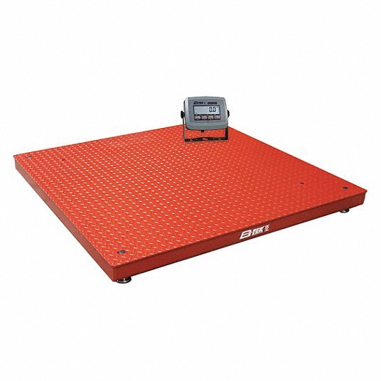 B-Tek BT-FC-7272-10-CL Digital Floor Scale with Remote Indicator 10,000 lb. Capacity