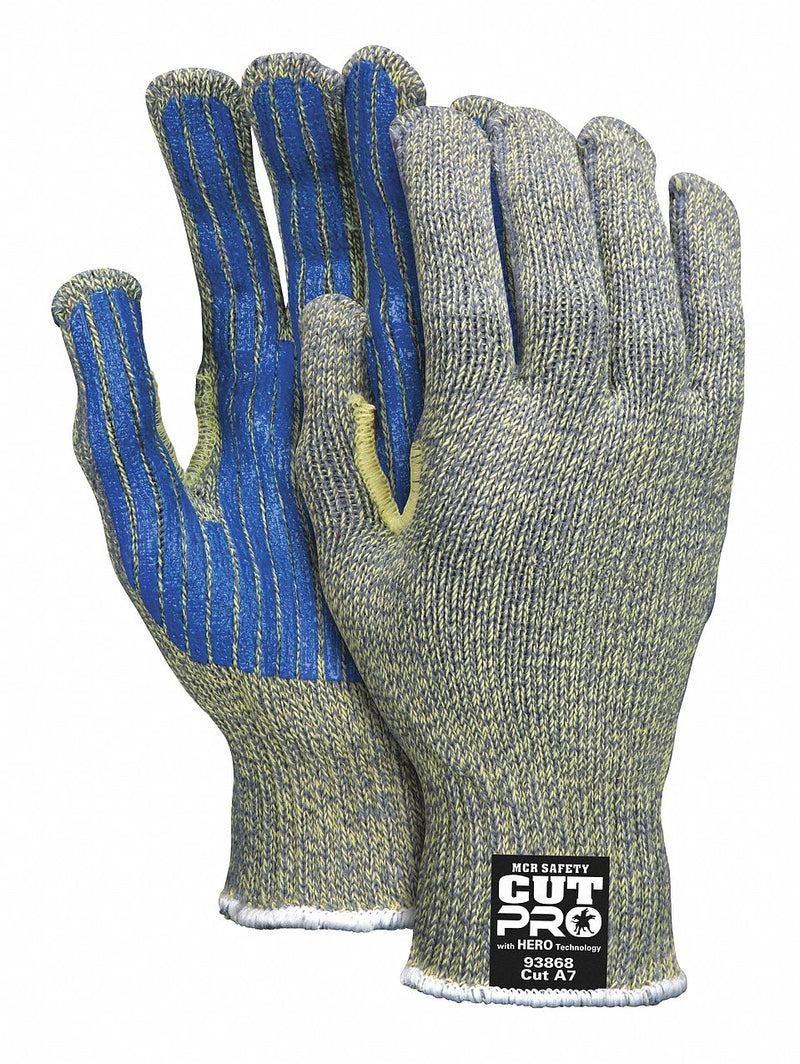 MCR Safety 93868XL Coated Gloves, XL, Smooth, PVC, Palm, 1 PR