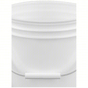 Redwood ROP2110-WP Pail 1 gal, Open Head, Plastic, 8 1/4 in, 7 3/8 in Overall Ht, Round, White