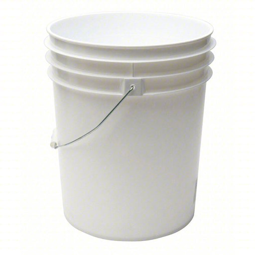 Redwood ROP2150-WM Pail 5 gal, Open Head, Plastic, 12 3/8 in, 14 3/4 in Overall Ht, Round, White