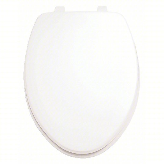 American Standard 5311012.020 Toilet Seat White, Stainless Steel, Concealed Hinge, 2 9/16 in Seat Ht, Closed, Includes Cover