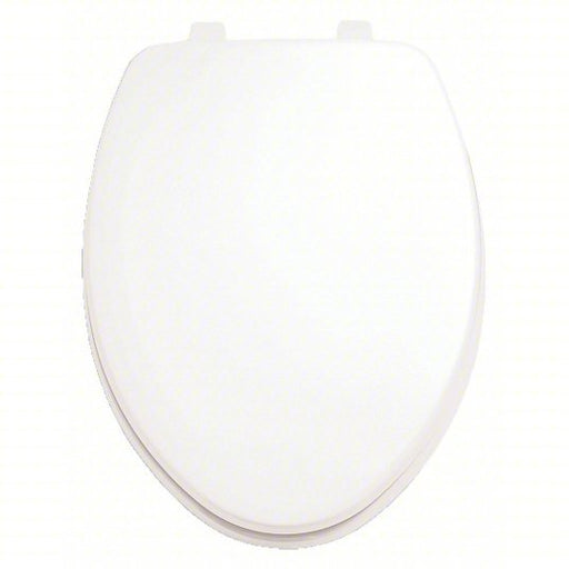 American Standard 5311012.020 Toilet Seat White, Stainless Steel, Concealed Hinge, 2 9/16 in Seat Ht, Closed, Includes Cover