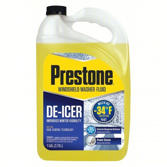 Prestone AS253 Windshield Washer/De-Icer, Bottle, 1 gal, Premixed Fluid PK6