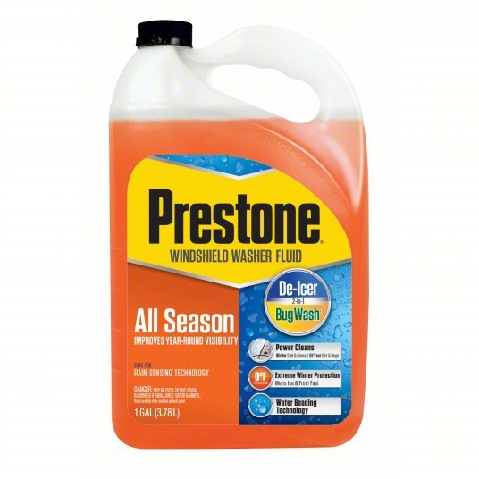 Prestone AS658 1 gal Windshield Washer/De-Bug/De-Icer/Water Repellent Bottle PK6