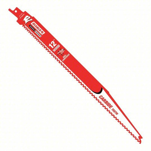 Diablo DS1206CWS3 Reciprocating Saw Blade 5/7 Teeth per Inch, 12 in Blade Lg, 0.05 in Blade Thick, 3 PK
