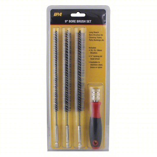 IPA 8083 Bore Brush Set Stainless Steel Bristle 4 pcs