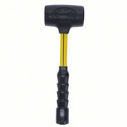 Nupla 6894103 Dead Blow Hammer Fiberglass Handle, 3 lb Head Wt, 2 1/2 in Hammer Face Dia, 14 in Overall Lg