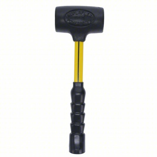 Nupla 6894103 Dead Blow Hammer Fiberglass Handle, 3 lb Head Wt, 2 1/2 in Hammer Face Dia, 14 in Overall Lg