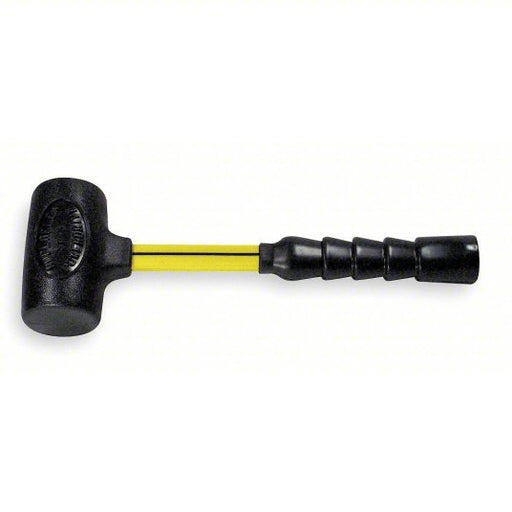 Nupla 6894103 Dead Blow Hammer Fiberglass Handle, 3 lb Head Wt, 2 1/2 in Hammer Face Dia, 14 in Overall Lg