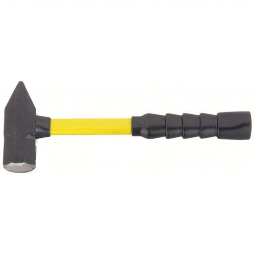 Nupla 6894122 Cross Pein Hammer Fiberglass, Steel, 4 lb Head Wt, 1 5/8 in Face Dia, 14 in Overall Lg, Ribbed Grip