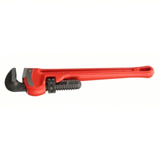 Ridgid 31020 Heavy-Duty Pipe Wrench Cast Iron, 2 in Jaw Capacity, Serrated, 14 in Overall Lg, I-Beam