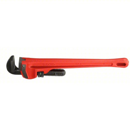 Ridgid 31025 Heavy-Duty Pipe Wrench Cast Iron, 2 1/2 in Jaw Capacity, Serrated, 18 in Overall Lg, I-Beam