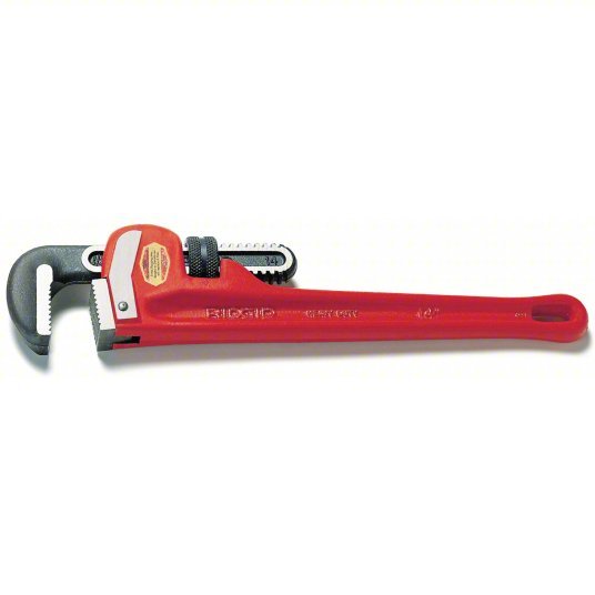 Ridgid 31030 Heavy-Duty Pipe Wrench Cast Iron, 3 in Jaw Capacity, Serrated, 24 in Overall Lg, I-Beam