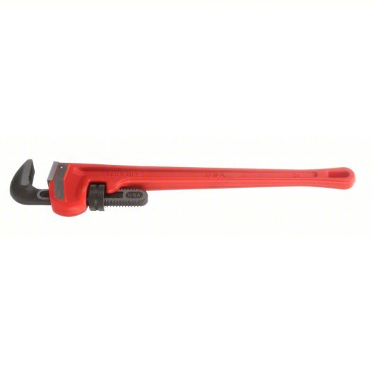 Ridgid 31030 Heavy-Duty Pipe Wrench Cast Iron, 3 in Jaw Capacity, Serrated, 24 in Overall Lg, I-Beam
