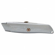 Stanley 10-099 Utility Knife 6 in Overall Lg, Steel Std Tip, Plain, Metal, Gray