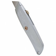 Stanley 10-099 Utility Knife 6 in Overall Lg, Steel Std Tip, Plain, Metal, Gray