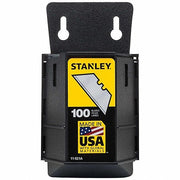 Stanley 11-921A 2-7/16 in. x 3/4 in. x 0.03125 in. Steel 2-Point Utility Blade (100-Pack)