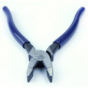 Klein D213-9NE Linemans Plier Flat, 9 3/8 in Overall Lg, 1 5/8 in Jaw Lg, 1 1/4 in Jaw Wd, 5/8 in Jaw Thick, Blue