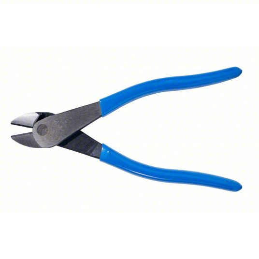 Klein D2000-28 High Leverage Diagonal Cutting Plier Std, Straight, Oval, 7/8 in Jaw Lg, 1 1/4 in Jaw Wd, 6 - 8 in