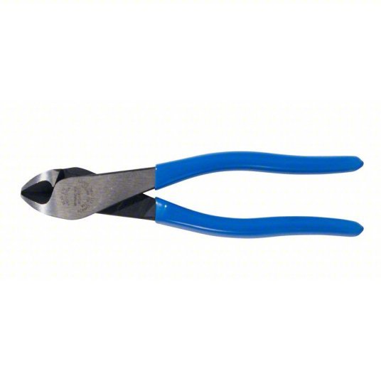 Klein D2000-28 High Leverage Diagonal Cutting Plier Std, Straight, Oval, 7/8 in Jaw Lg, 1 1/4 in Jaw Wd, 6 - 8 in